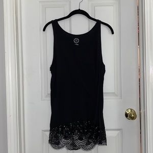 Maurices sequined trimmed tunic tank top.